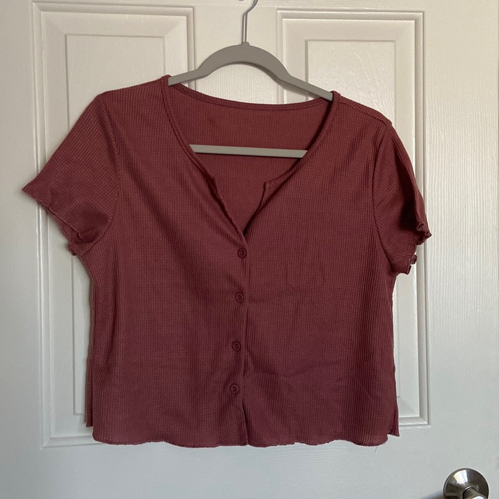 Solid Lettuce Trim Ribbed Lounge Set